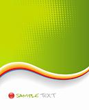 Colorful background with halftone. Vector art.