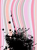 Abstract splash illustration with lines and place for your text. Vector