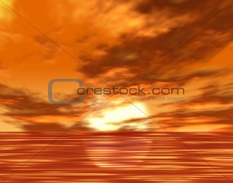 Fiery Sunset