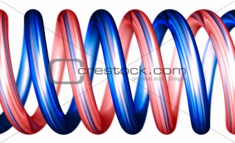 red and blue spirals