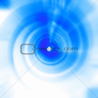 Blue spirals perspective