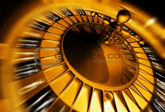 Golden roulette concept