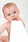 baby with paper