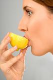 Eating lemon