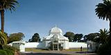 conservatory of flowers close up panorama