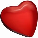 Red Glass Heart 1