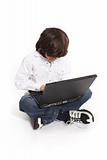 teen and laptop