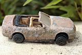Old rusty toy car