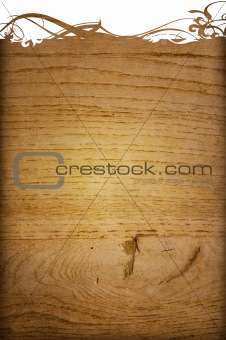 wood grungy background frame