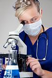 Woman Scientist or Doctor In Laboratory