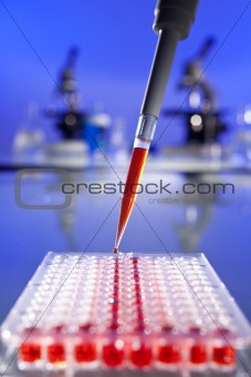 Blood Samples In A Laboratory