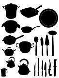 Kitchen utensil silhouette 