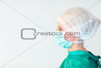 Surgeon looking Sideways