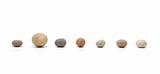 row of pebbles