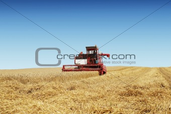 Harvesting time with a combine