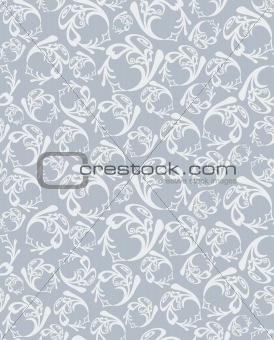 Seamless round grey pattern