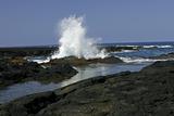 Big Splashing wave on the Big Island of Hawaii