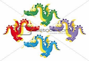 Funny dragons