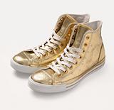 Golden vintage shoes