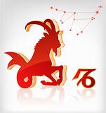 capricorn zodiac astrology icon for horoscope