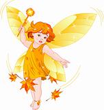 Autumn baby fairy