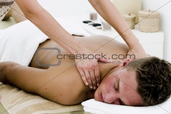 Man getting a massage