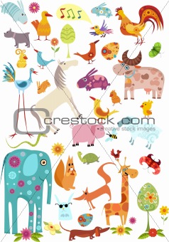animals set