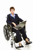 Disabled Businesswoman - Serious