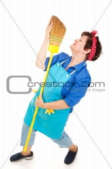 Maid Dancing with Broom