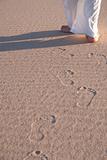 Walking on Sand Dune