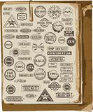 Vector collection of rubber stamps