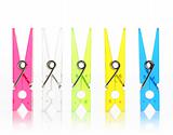 Color a clothespin