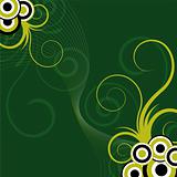 abstract green floral background