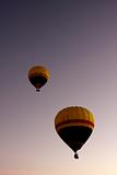 Two Hot Air Balloons in the Sky