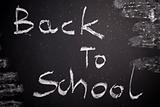 Learning at school - blackboard, chalk
