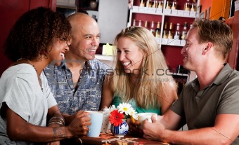 Friends in a Coffee House