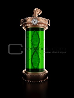 Steampunk laboratory bottle