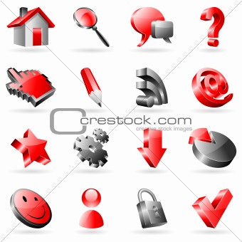 Vector web icons.