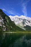View from the Koenigssee towards the alps
