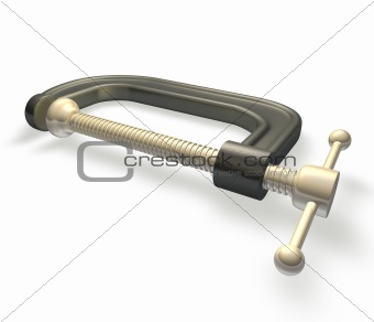 3d render of a clamp or vice