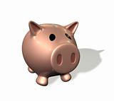 3d render piggy bank illustration
