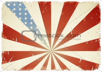 grungy American flag