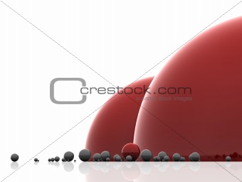 Abstract pattern from balls