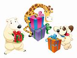 Animals and gifts