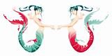 Two mermaids