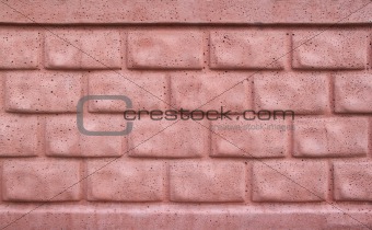 Red concrete brick wall