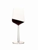 An Asquint glass of red wine