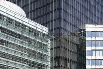 Modern office buildings