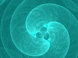 Abstract turquoise spiral background