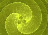 Abstract yellow spiral wave background